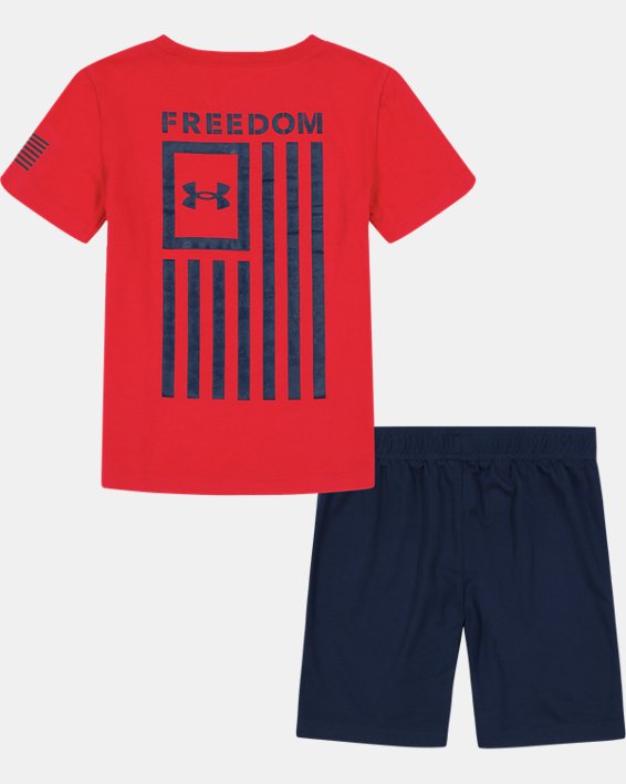 Little Boys' UA Outdoor Freedom Flag Set, Red, pdpMainDesktop image number 1